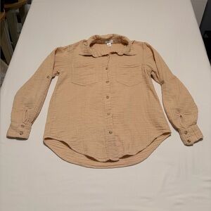 Tan Cotton Shirt by Jaypee